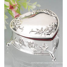 Silver Plated Metal Jewelry Box, Metal Necklace Box